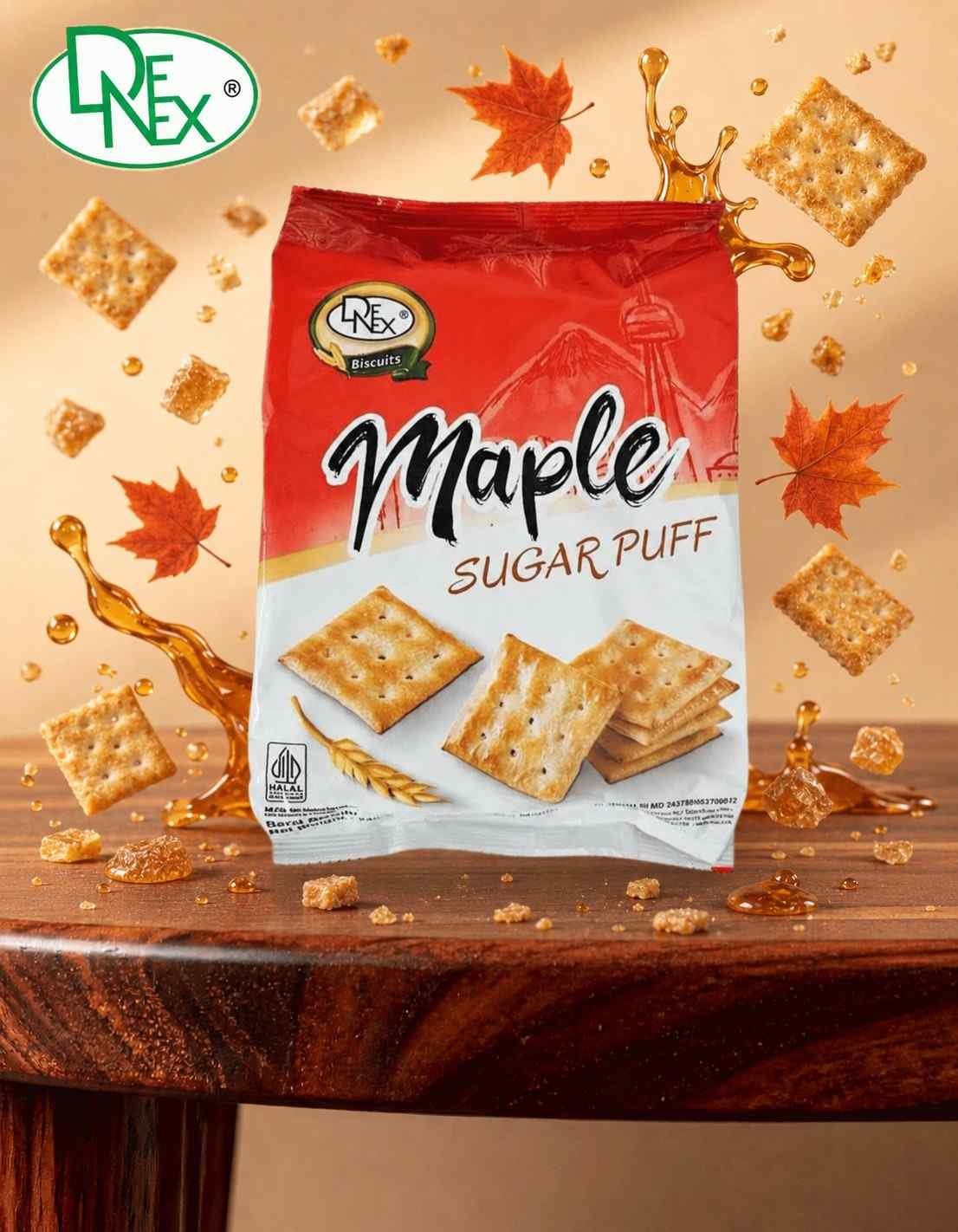 DENEX MAPLE SUGAR PUFF ( 12 x 240gr )