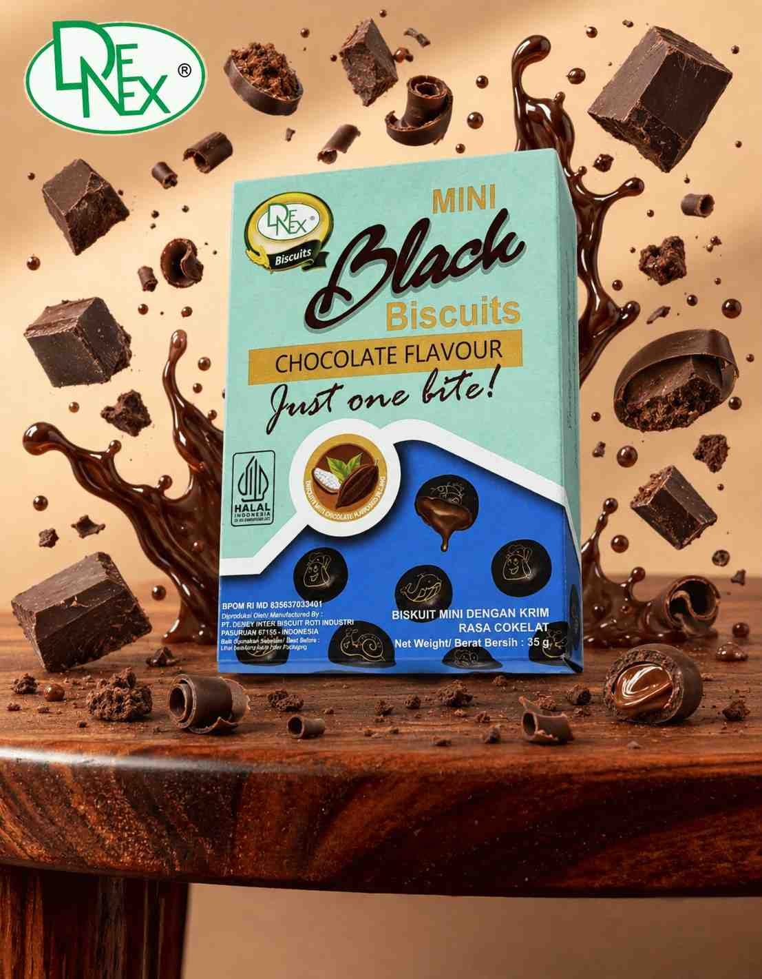 DENEX MINI BLACK CHOCO ( 6 x20x35gr )