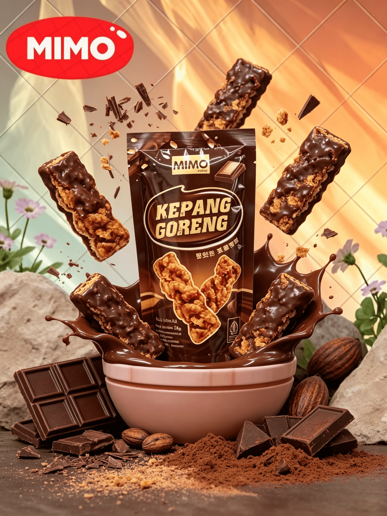 MIMO CHOCOLATE FRIED BRAIDS 28 GR