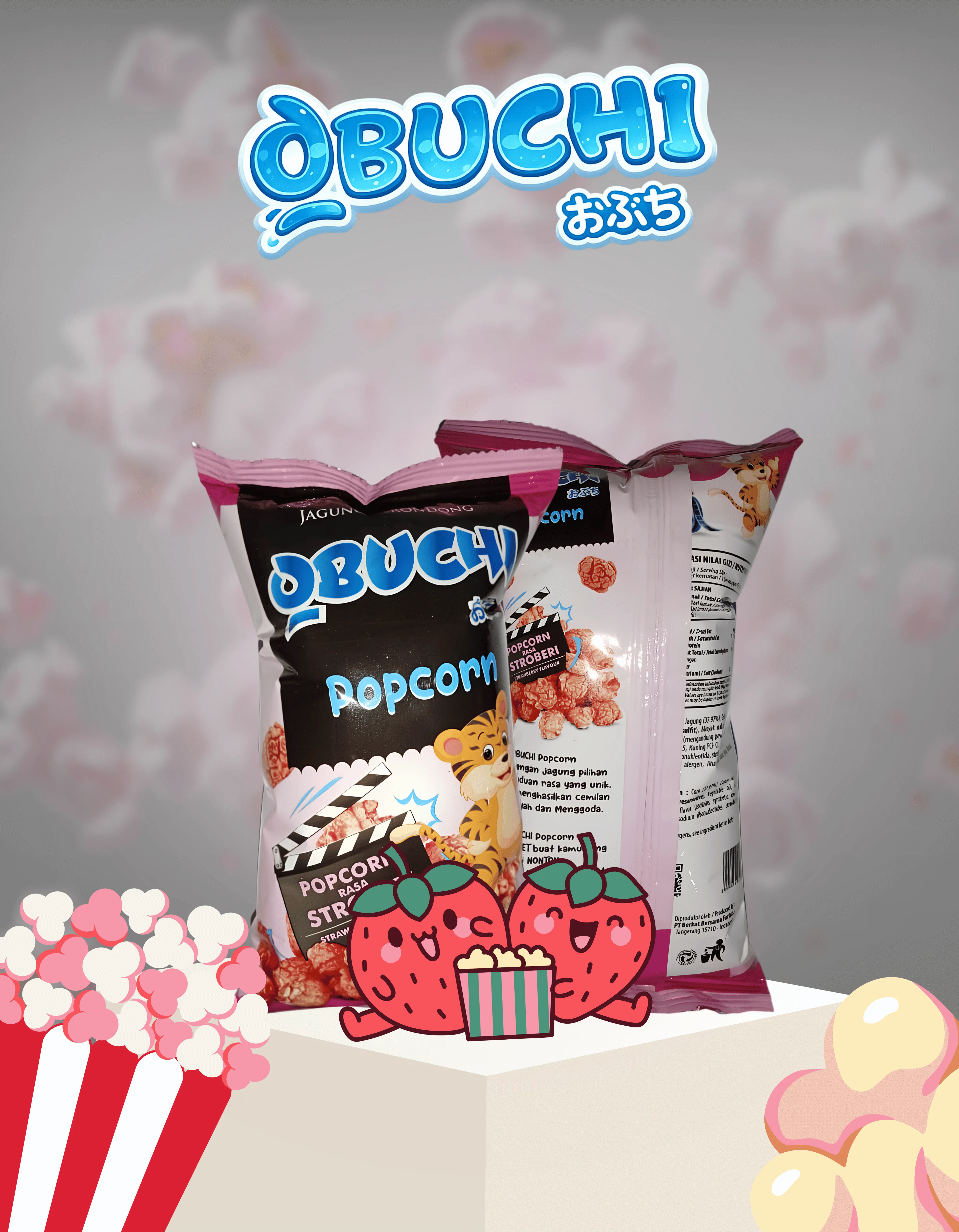 GWEN STRAWBERY POPCORN ( 4x10x20gr )