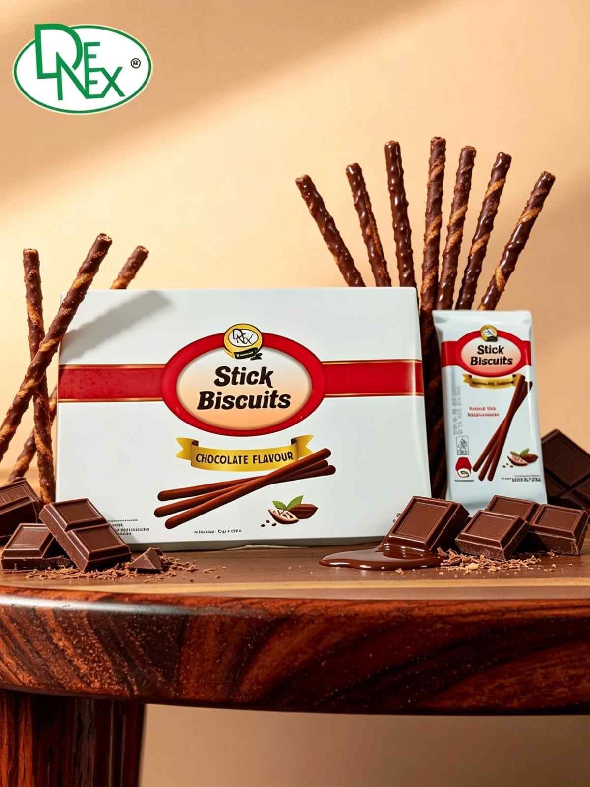 DENEX STICK CHOCOLATE BISCUITS ( 12x12x50gr )