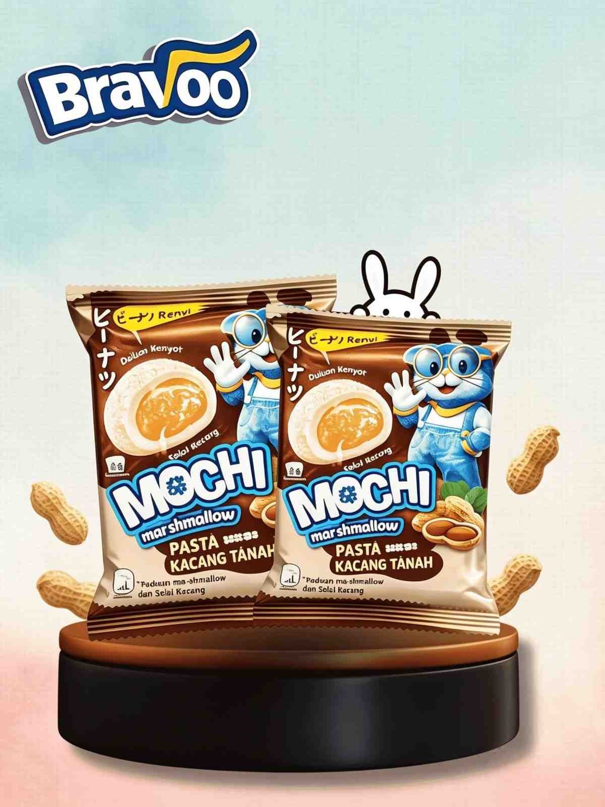 MOCHI PEANUT MARSHMALLOW ( 6x8x25gr )