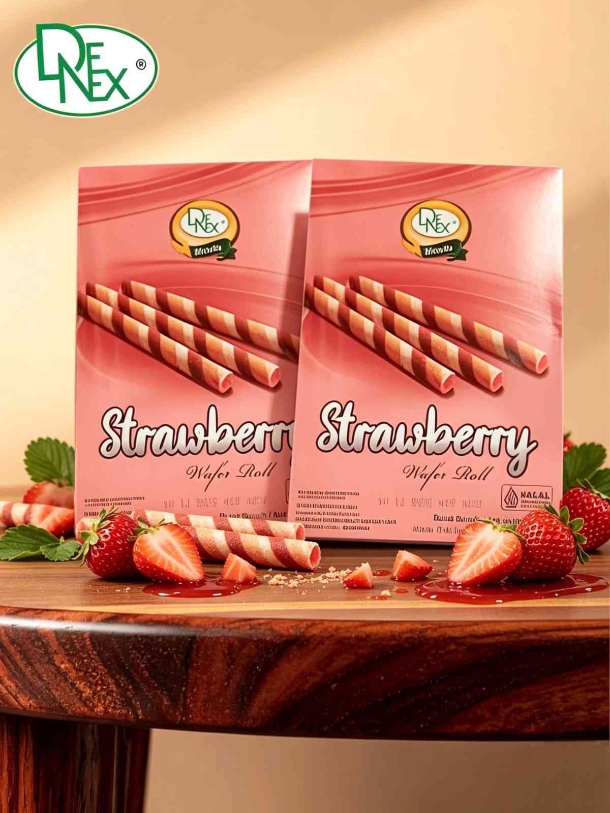 DENEX WAFER ROLL STRAWBERRY ( 6x20x40gr )
