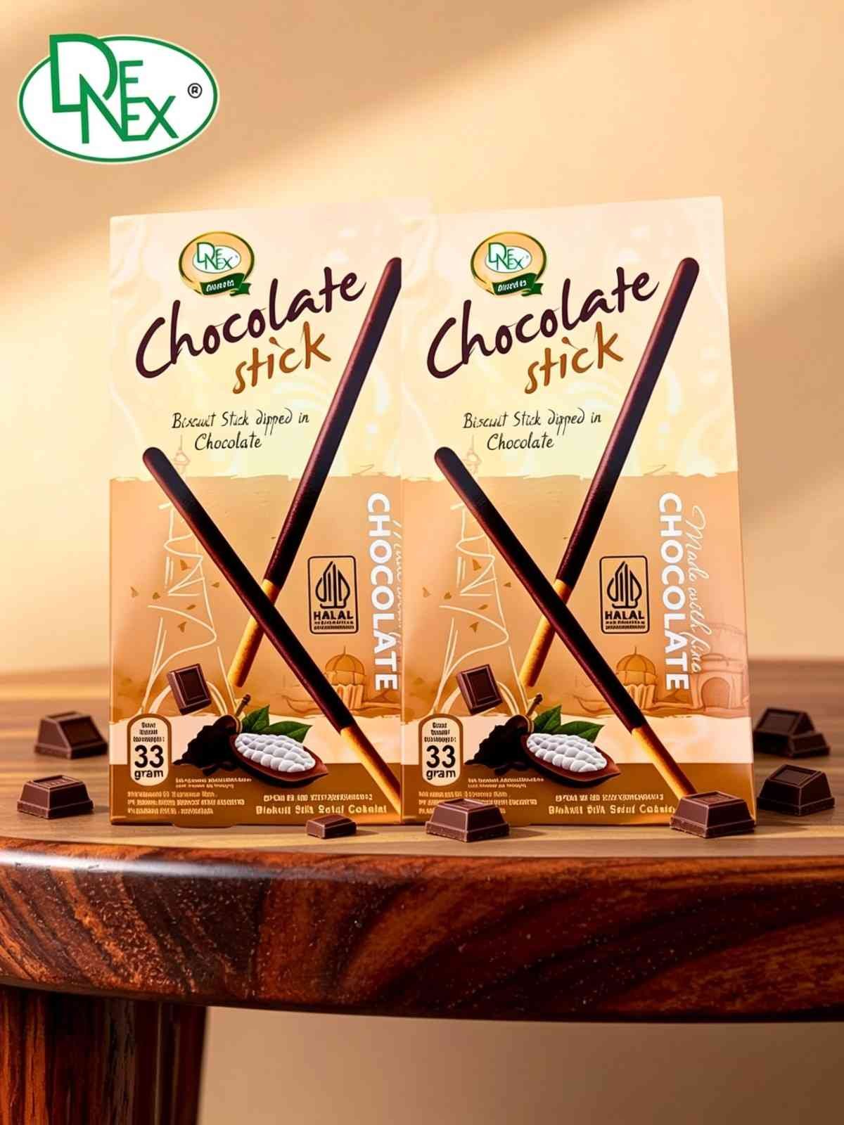 DENEX BISC STICK CHOCO WITH BOX ( 10X6X33gr )