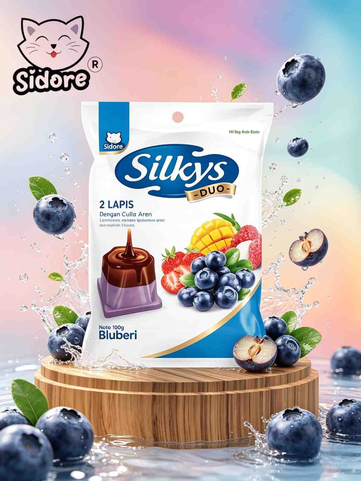 SIDORE SILKYS DUO LAYER BLUEBERRY ( 15x10x20gr )