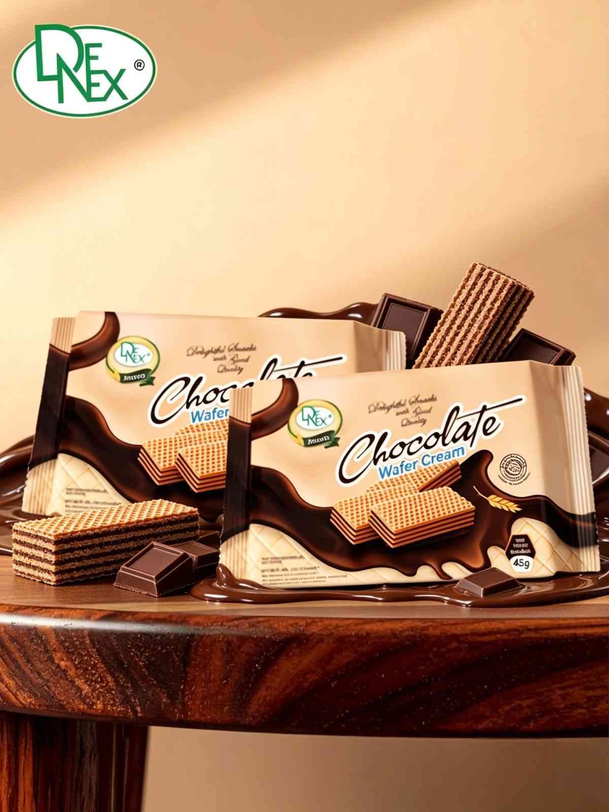 DENEX WAFER CREAM CHOCOLATE ( 4x10x45gr )