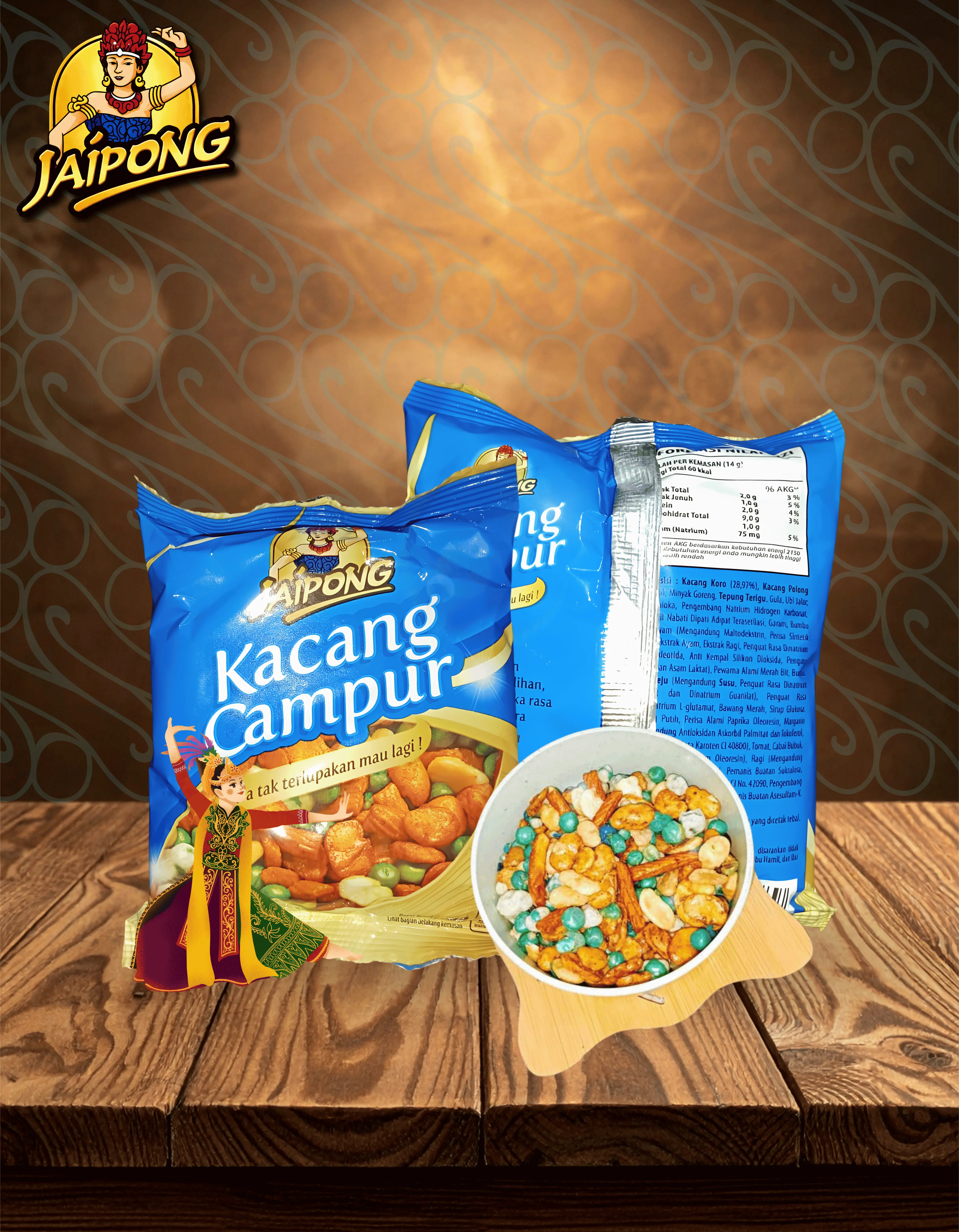 JAIPONG PEANUTS MIX ( 10x10x14gr )