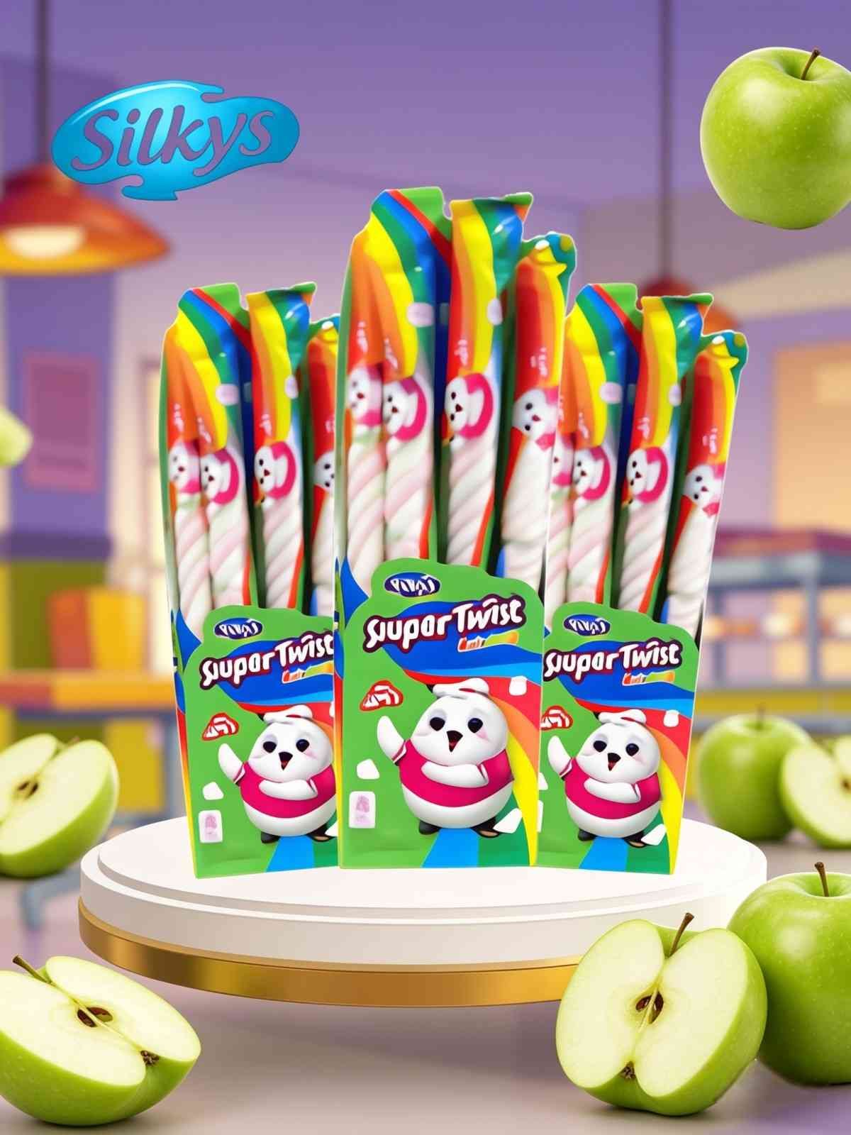 SILKYS SUPER TWIST RAINBOW APEL ( 6x20x12gr )