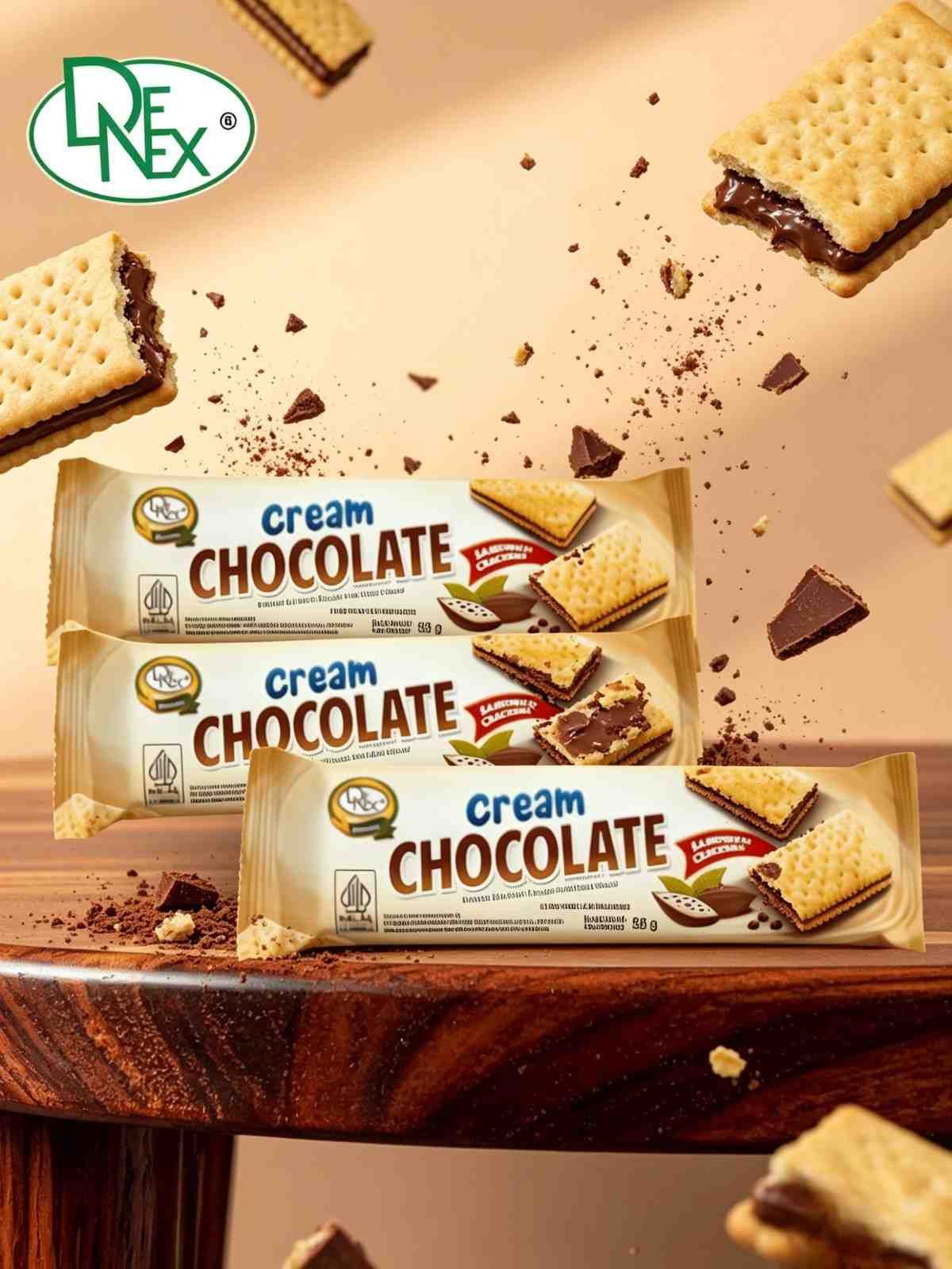 DENEX SANDWICH CREAM CHOCOLATE ( 12x5x55gr )